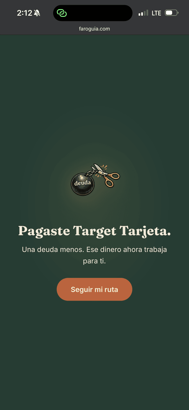Celebración de deuda pagada