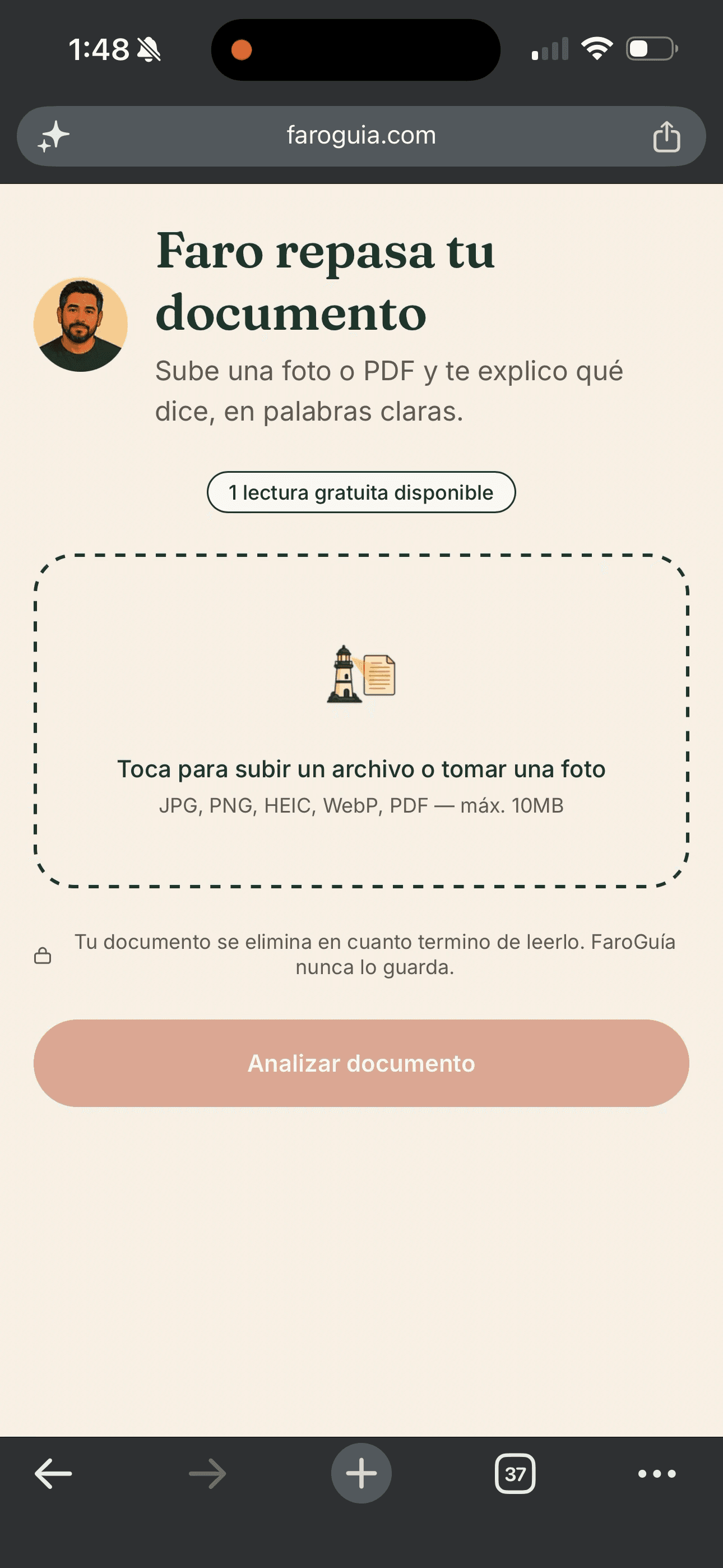 Sube tu documento